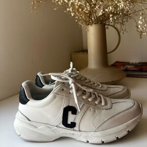 Celine White and Black Sneakers